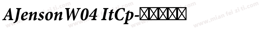 AJensonW04 ItCp字体转换